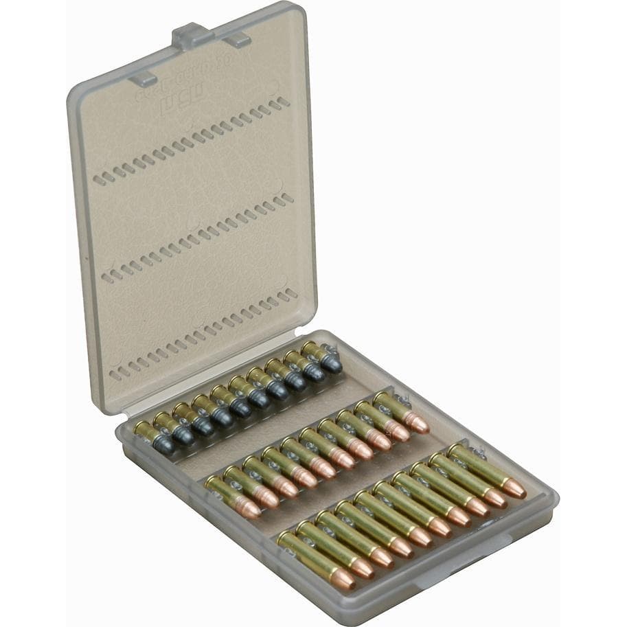 MTM 30 Rounds Case-Gard Ammo Wallet for Long Rifle .22 Mag Clear Smoke