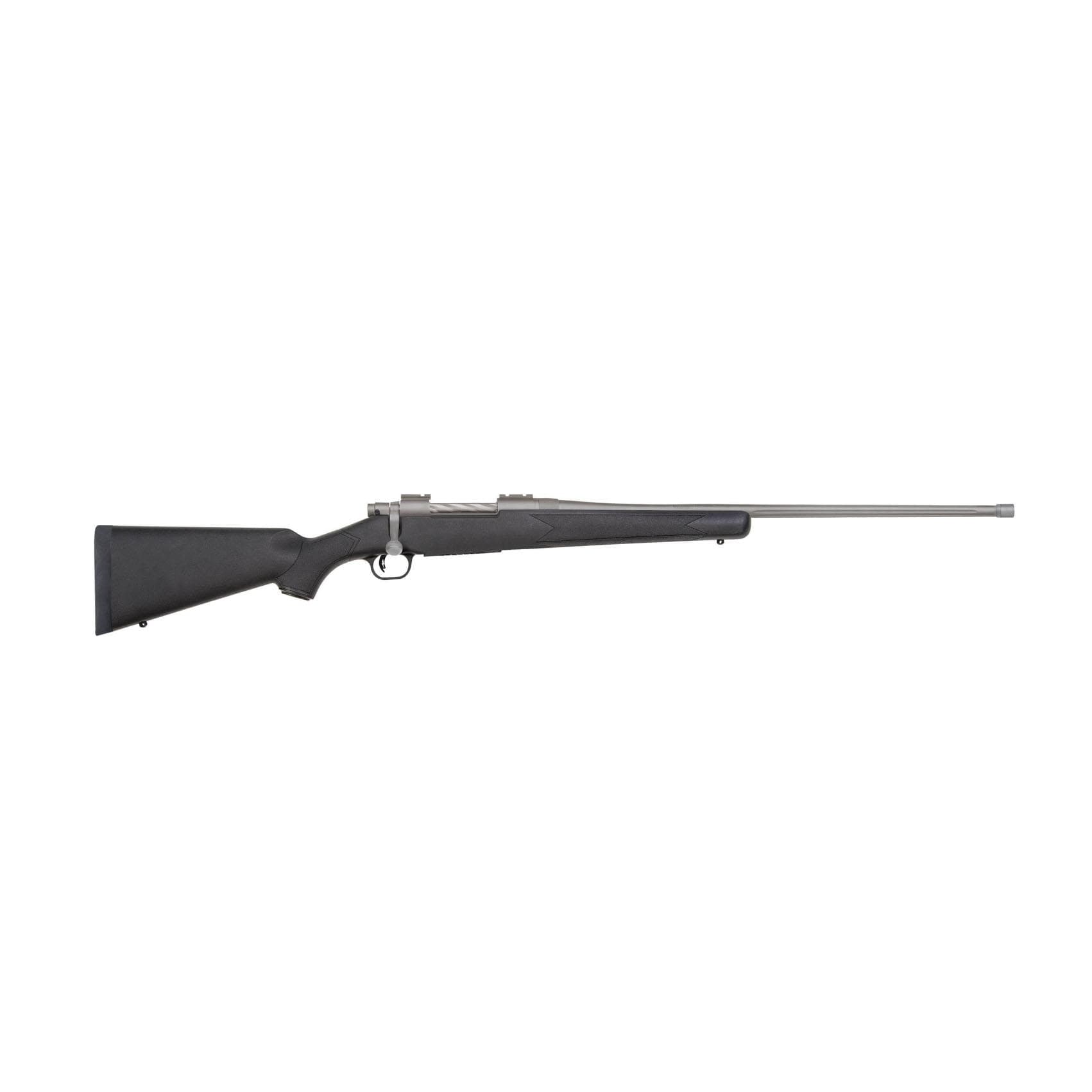 Mossberg Patriot Stainless Cerakote Rife 7mm PRC 3rd Capacity 24'' Threaded Barrel Black Synthetic Stock