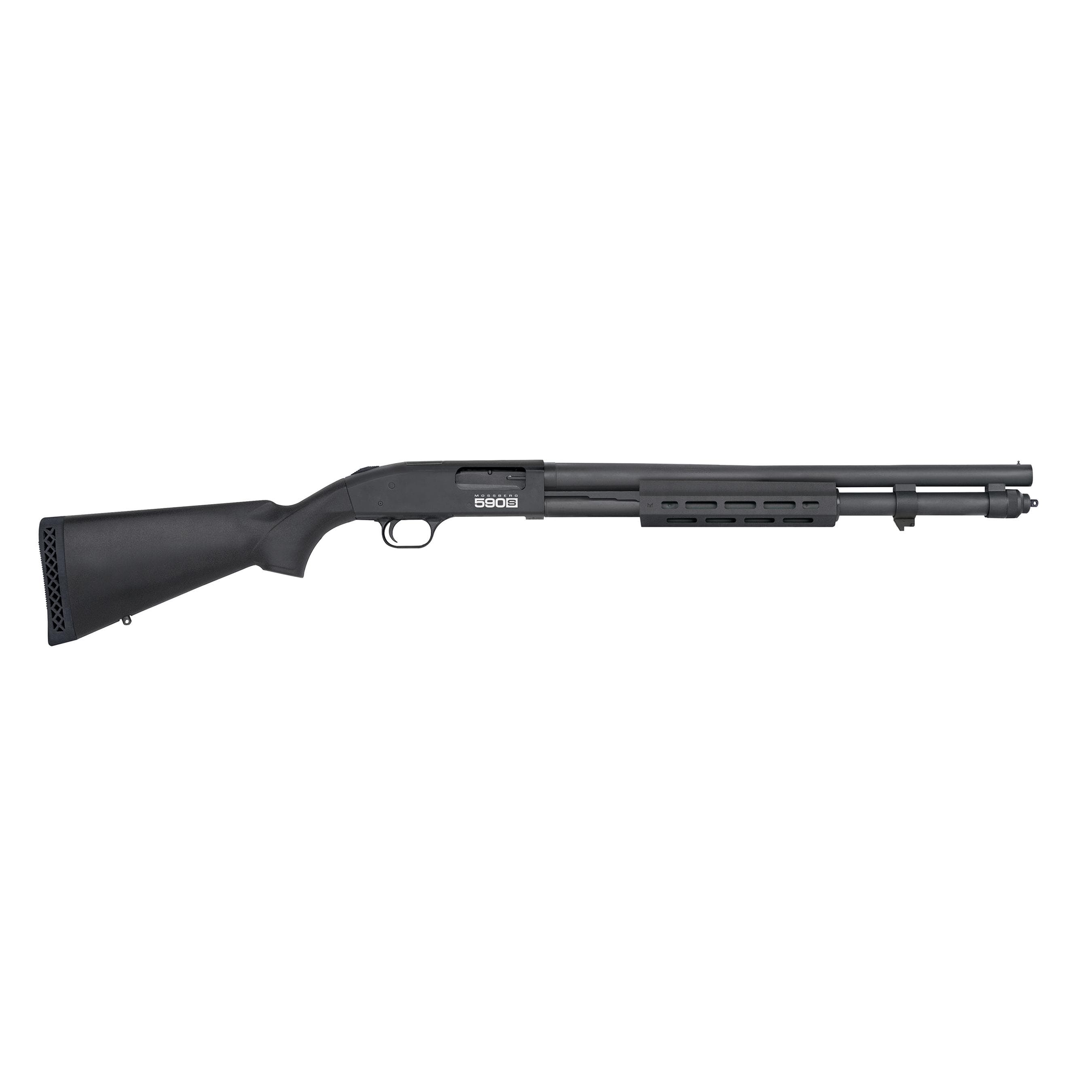 Mossberg 590S Optic Ready Shotgun 12ga 3" Chamber 7rd/8rd/13rd Magazines 20" Barrel Black