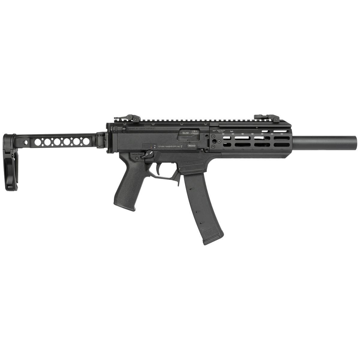 Midwest Industries Scorpion Stock Back Plate Black