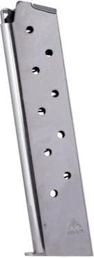 Mec-Gar 1911 Govt Handgun Magazine .45 ACP HT Nickel 10/rd