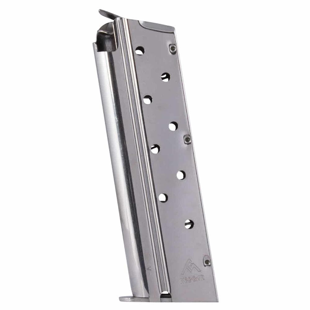 MEC-GAR 1911 Handgun Magazine 9mm Luger HT Nickel 9/rd