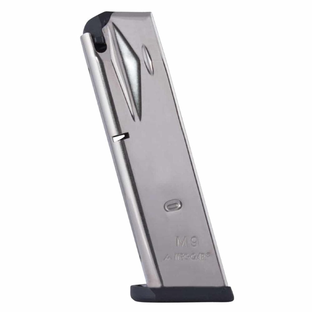 Mec-Gar Beretta 92FS 2G 92X / M9 Handgun Magazine Nickel 9mm Luger 15/rd