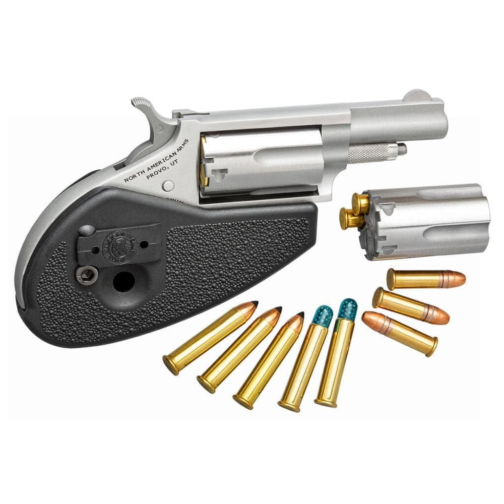 NAA .22 Mag Handgun .22 Mag/.22 LR 5rd Capacity 1.125" Barrel with Holster Grip