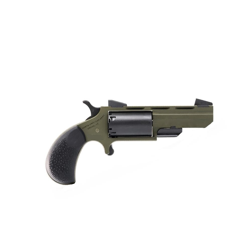 NAA Green Huntsman Conversion Handgun .22 LR/22 WMR 5rd Capacity 2" Barrel OD Green/Black