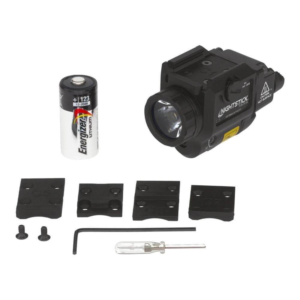 Nightstick TCM-10-GL Compact Weapon Light with Green Laser 650 Lumens Black