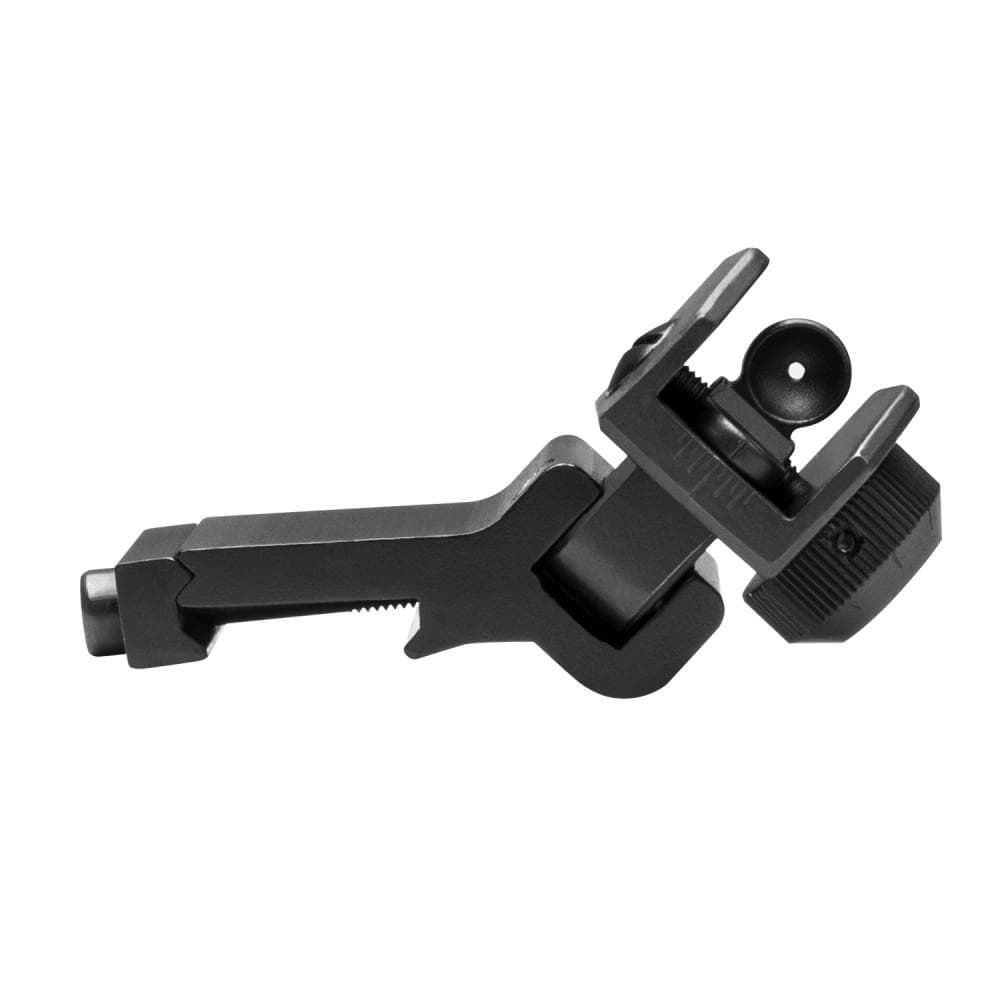 NcStar AR-15 45 Degree Offset Flip-Up Rear Sight Black