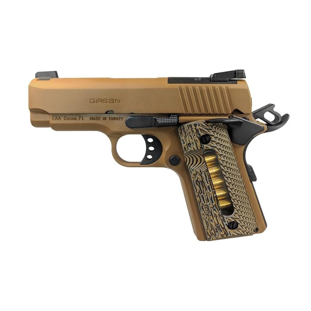 EAA Girsan MC1911 SC Ultimate Handgun 9mm Luger 7rd Magazine 3.4" Barrel FDE Frame