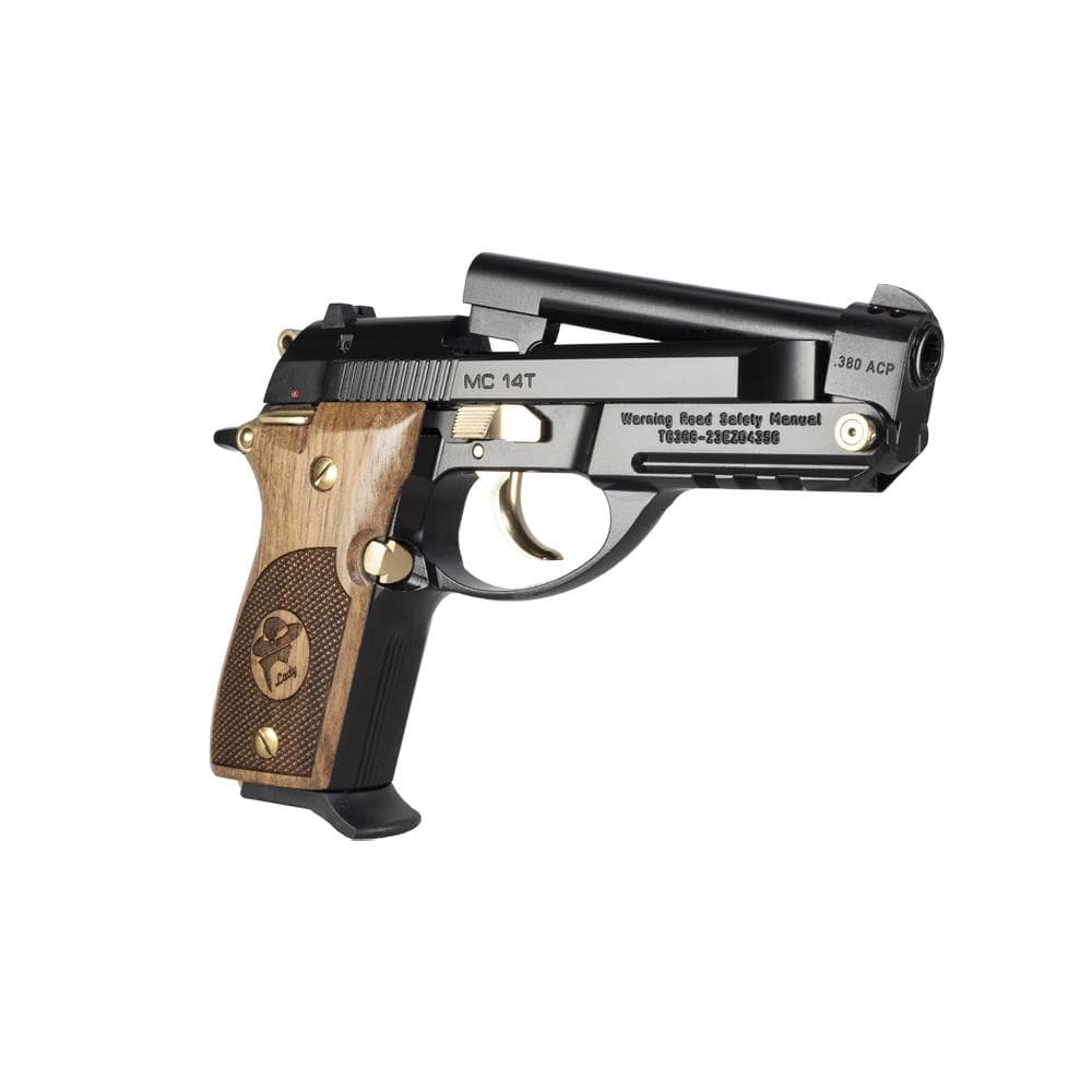 Girsan MC 14T Lady Tip-Up Handgun .380 ACP 13rd Magazine 4.5" Barrel Black Gloss and Gold