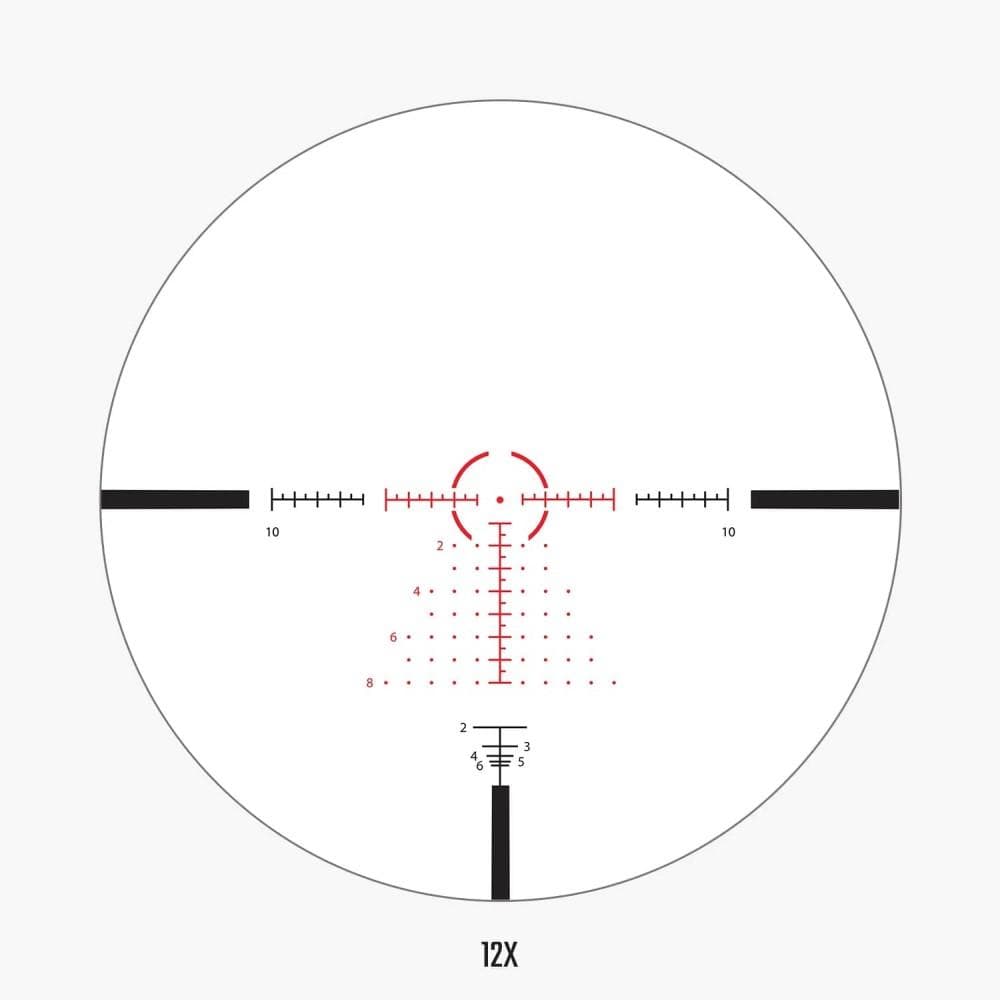Athlon Helos BTR GEN2 Rifle Scope 2-12x42 30mm FFP AHMR2 IR MIL Illum. Black