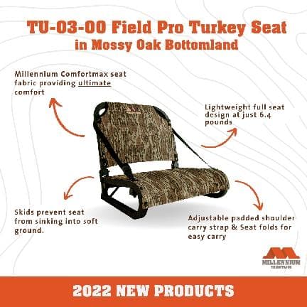 MIllenium Field Pro Turkey Seat - Bottomland