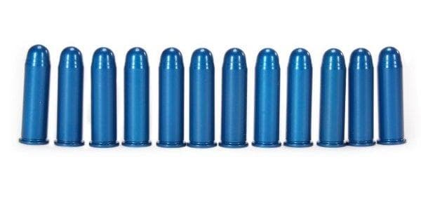 A-Zoom Aluminum Snap Caps .38 SPEC Blue 12/pk