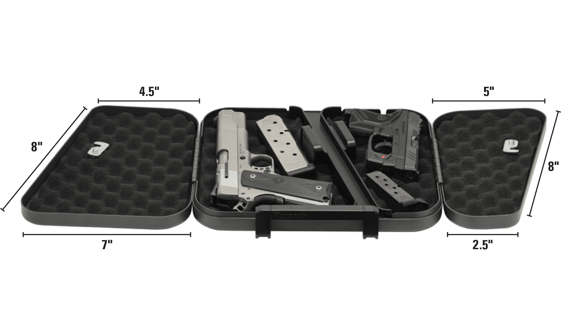 Hornady Dual-Lid Lock Box with Key Lock 11 "W x 10"D x 2"H