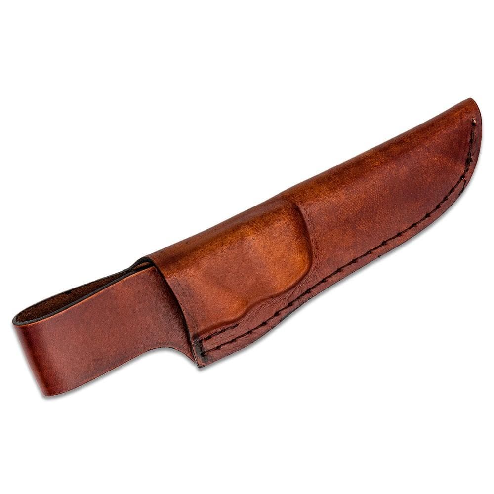 Schrade Uncle Henry Next Gen PH1N Stagalon Fixed Knife 3-3/5" Trailing Point Blade Brown