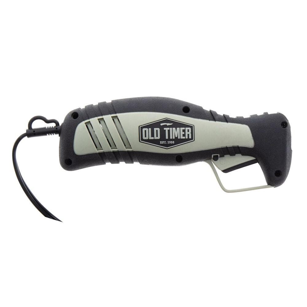 Old Timer 110 Volt Electric Fillet Knife 8" Blade Black and Grey