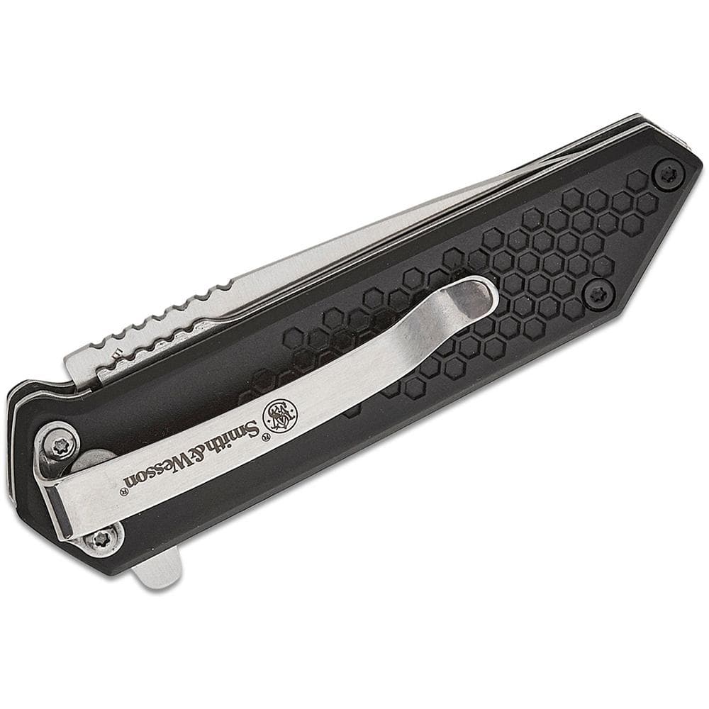 Smith & Wesson Extreme Ops Spring Assist Folding Knife 2-1/2" Tanto Blade Black