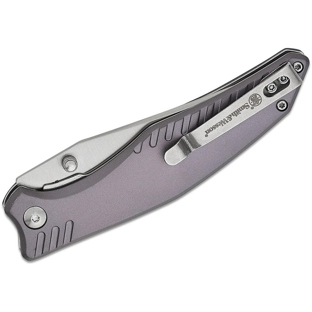 Smith & Wesson Black Ops Folding Knife 3-1/2" Clip Point Blade Slate Grey Box