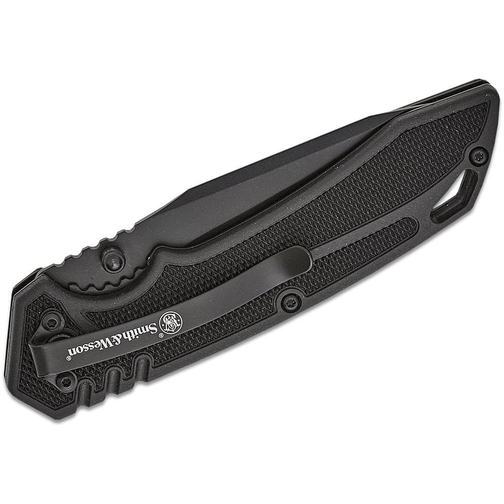 Smith & Wesson Special Ops Folding Knife 3.5" Clip Point Blade Black Box