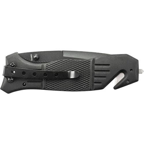 Smith & Wesson Extreme Ops Drop Point Folding Knife 3.3" Blade Black