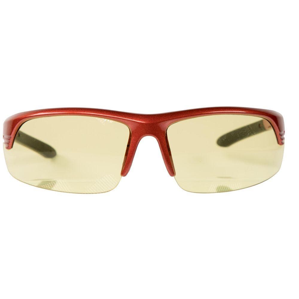 Smith & Wesson Corporal Shooting Glasses Half Frame Red with Amber Lens