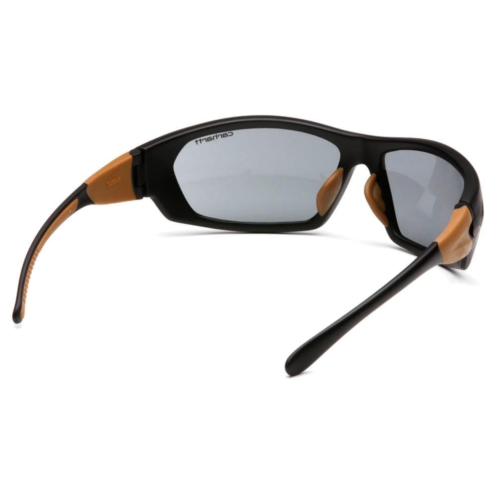 Pyramex Carbondale Heavy Duty Shooting Glasses Black and Tan with Grey Lens