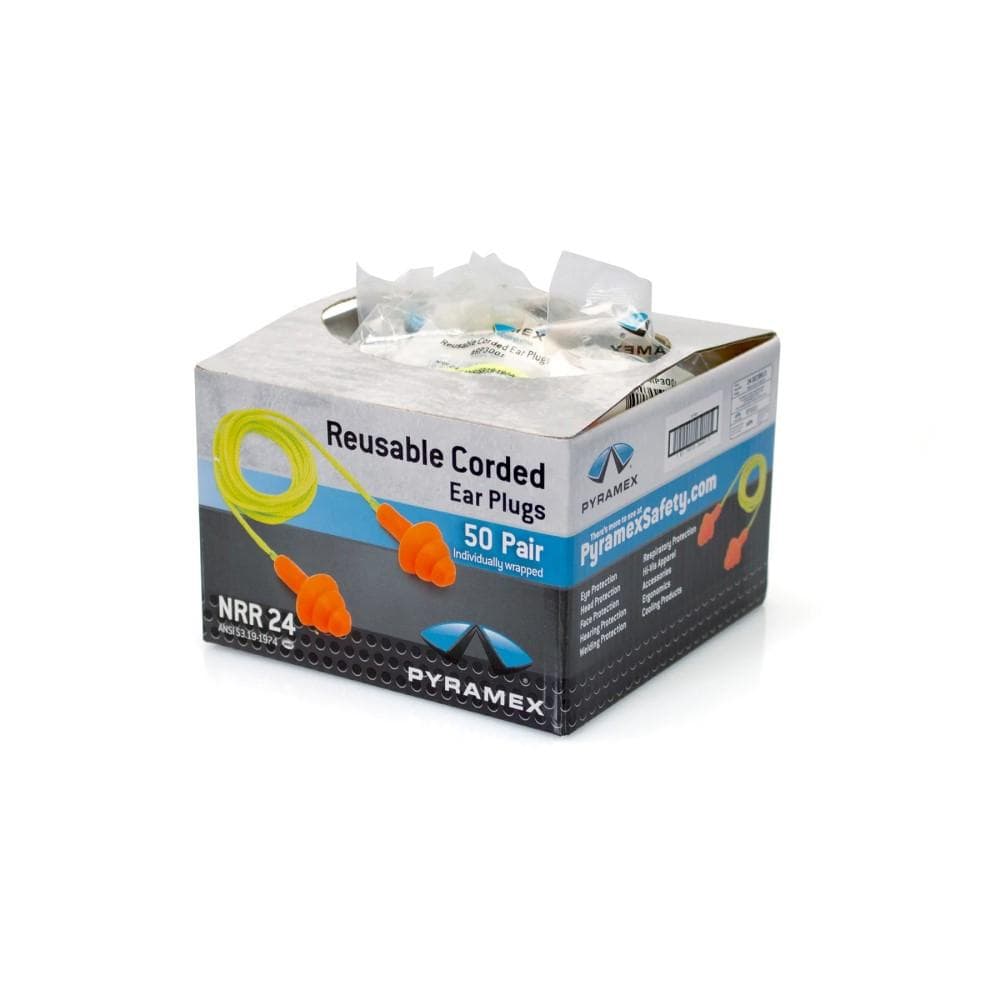 Pyramex RP3001 Reusable Earplugs 25dB 50/pair