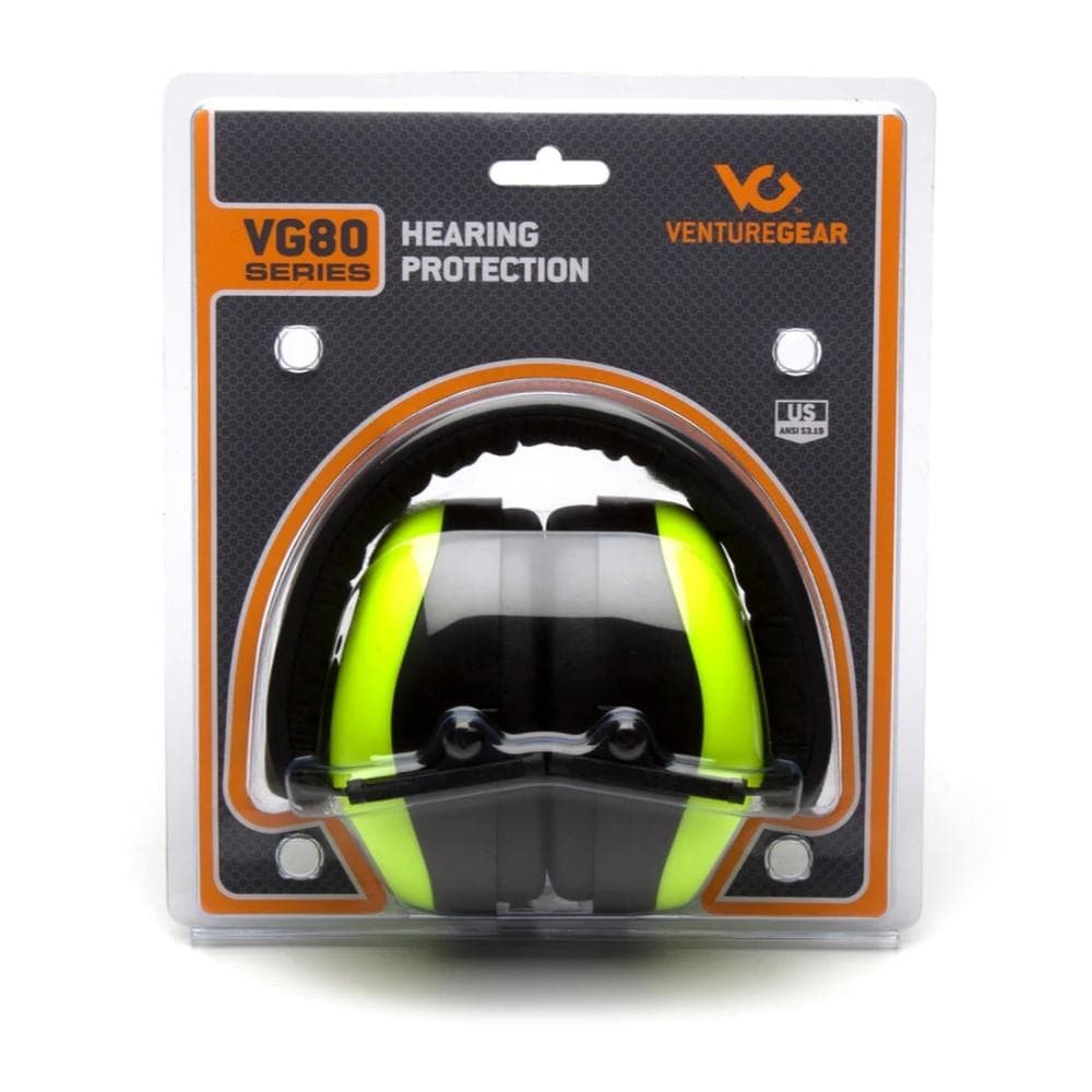Pyramex Venture Gear VG80 Series Passive Earmuff 25dB Lime