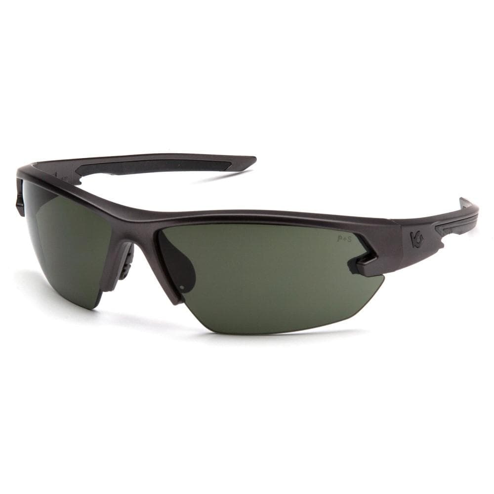 Pyramex Venture Gear Semtex 2.0 Shooting Glasses Gun Metal Frame with Forest Grey Anti-Fog Lens