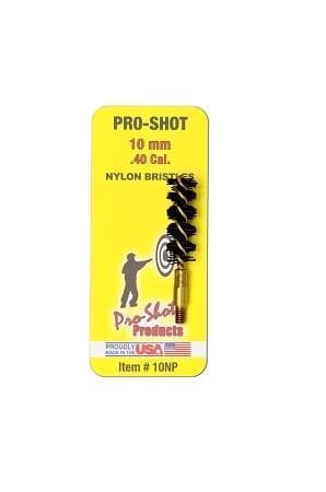 Pro-Shot Nylon Pistol Bore Brush with Brass Core .40 cal/10mm