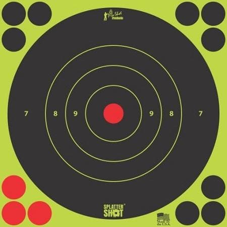 Pro-Shot Splatter Shot 8" Green Bullseye Target 6/ct