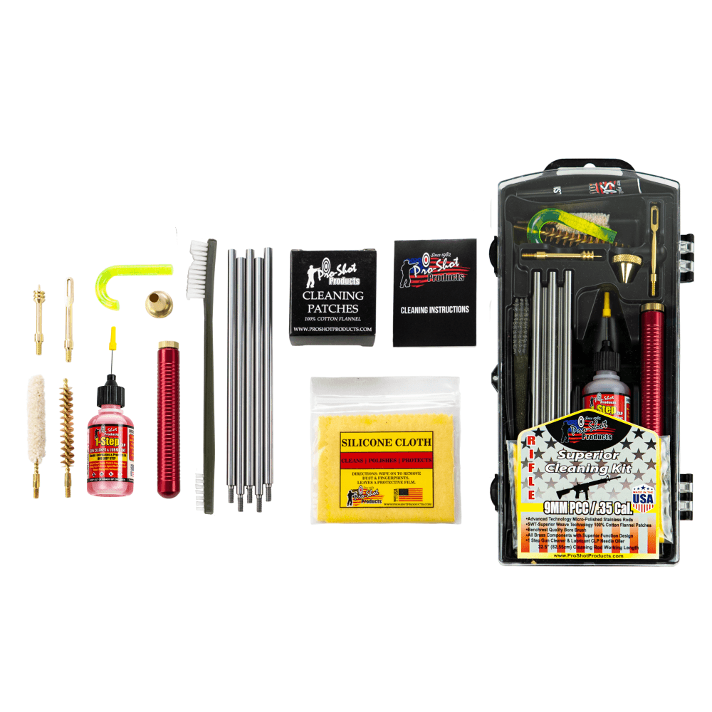 Pro-Shot 9mm Luger Handgun Carbine Caliber (Rifle) Classic Cleaning Kit