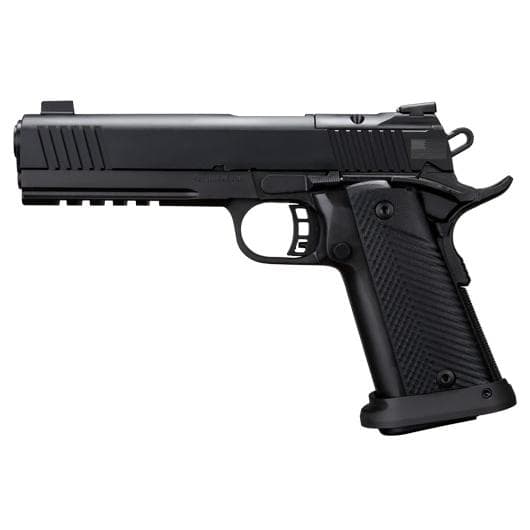 RIA USA 1911 A2 Tac Ultra AOS Handgun 9mm Luger 16rd Magazine 5" Barrel Black