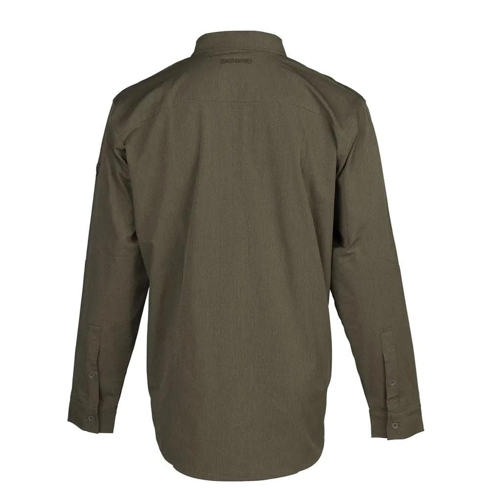 Browning Lightweight Button Down Long Sleeve Shirt Green S