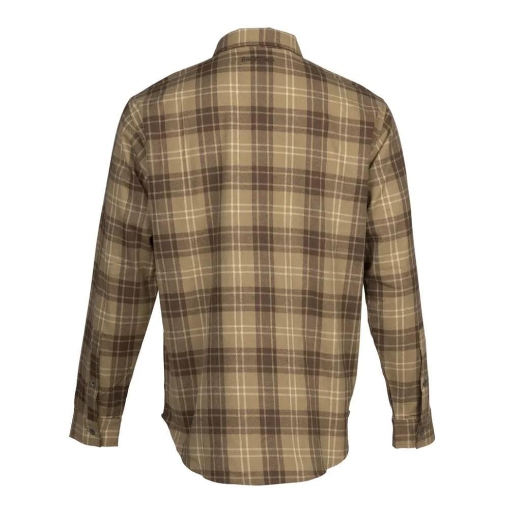 Browning Upland Flannel Long Sleeve Shirt Tan 2XL