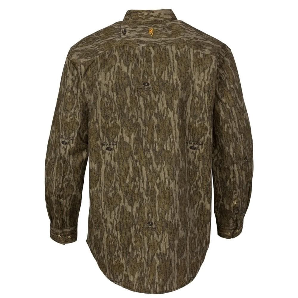 Browning Wasatch-CB Shirt Button-Front 2 Pocket Mossy Bottomland S