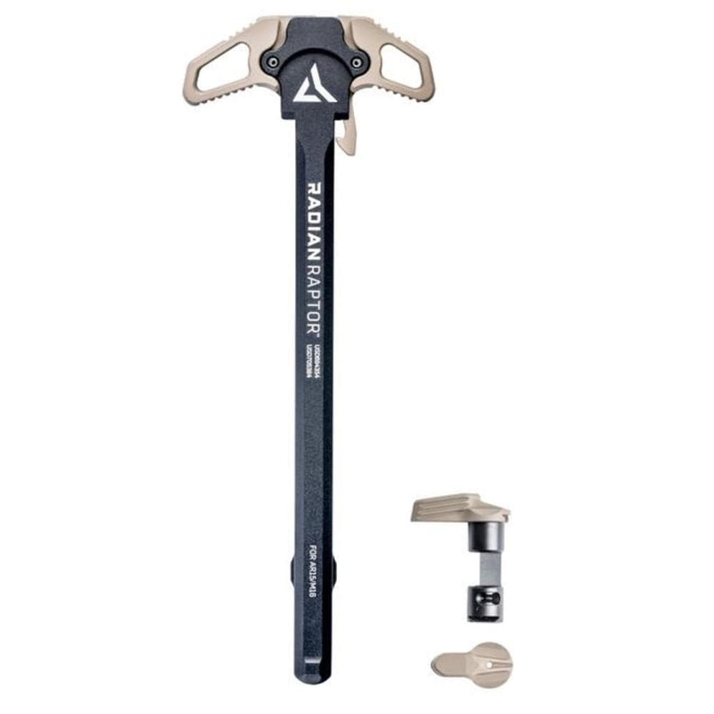 Radian Weapons Combo Raptor AR-15 Charging Handle FDE Ambi and Talon 45/90 Safety Selector FDE Ambi