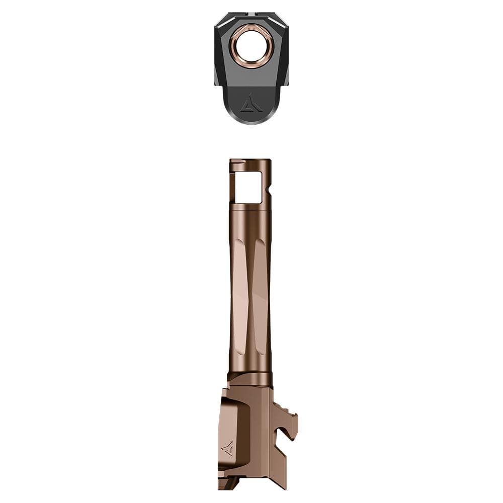 Radian Weapons Afterburner Compensator and Ramjet Barrel Combo for Glock 19 Gen 5 Bronze Barrel