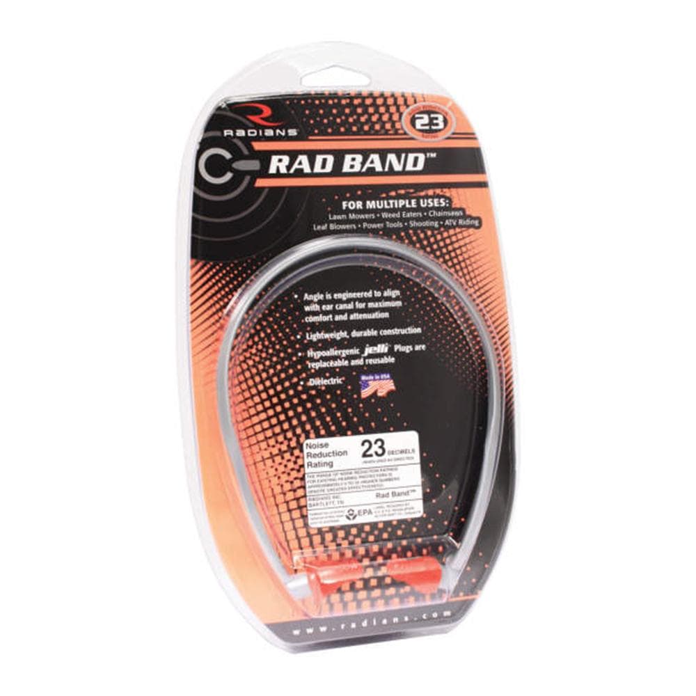 Radians Rad-Band Banded Earplugs 23dB Clam
