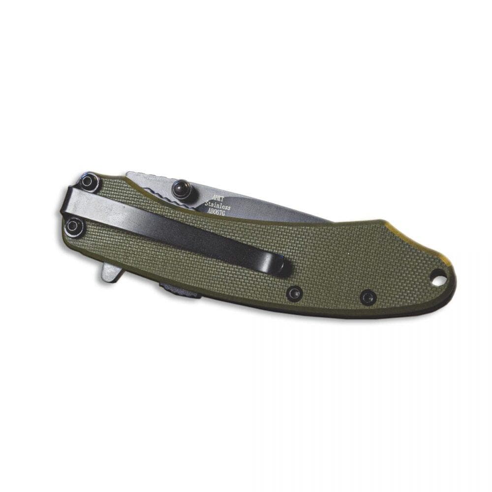 ABKT Elite Ember Folding Knife 2-3/4" Drop Point Blade Green