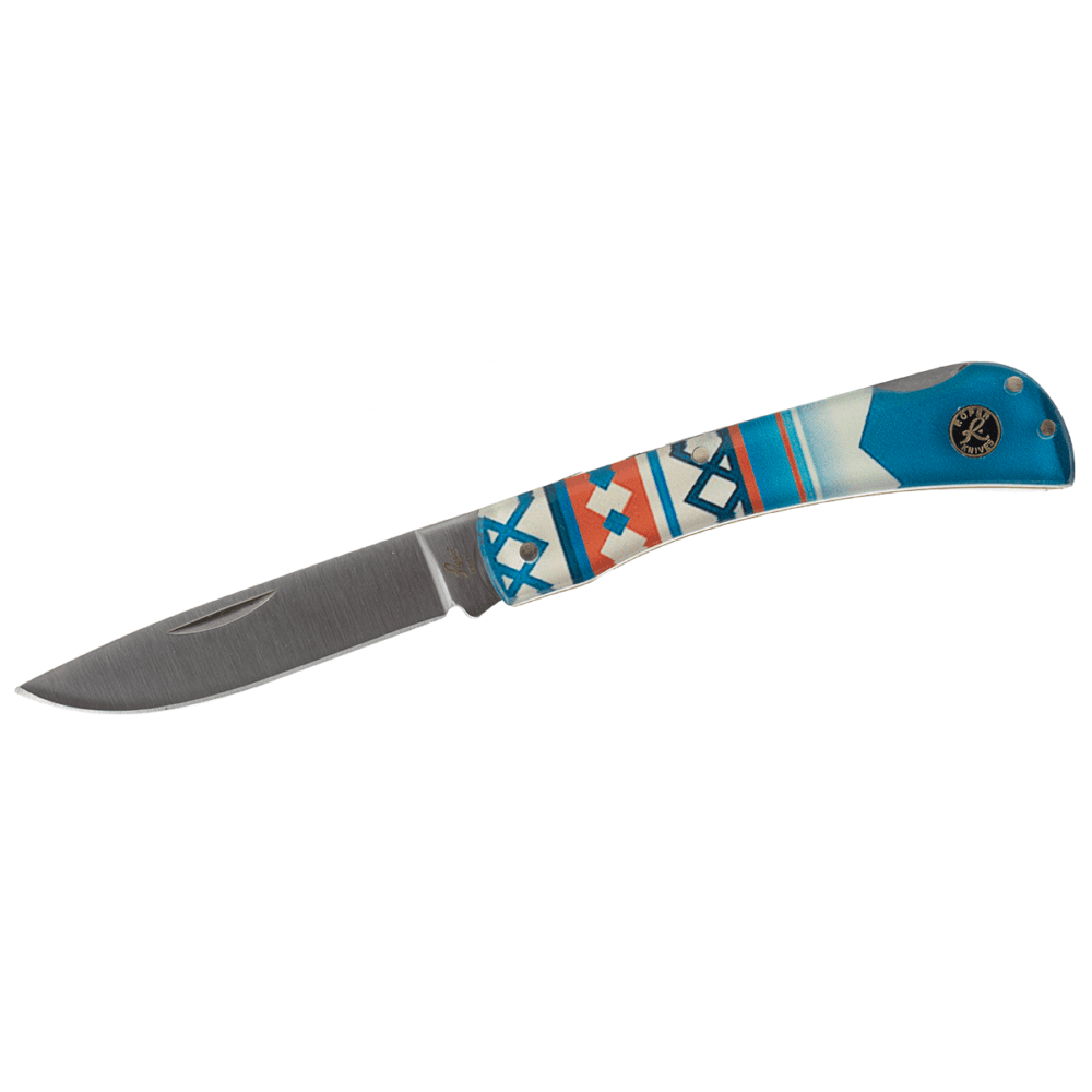 ABKT Roper Tumble Weed Sunset Series Folding Knife 3" Drop Point Blade