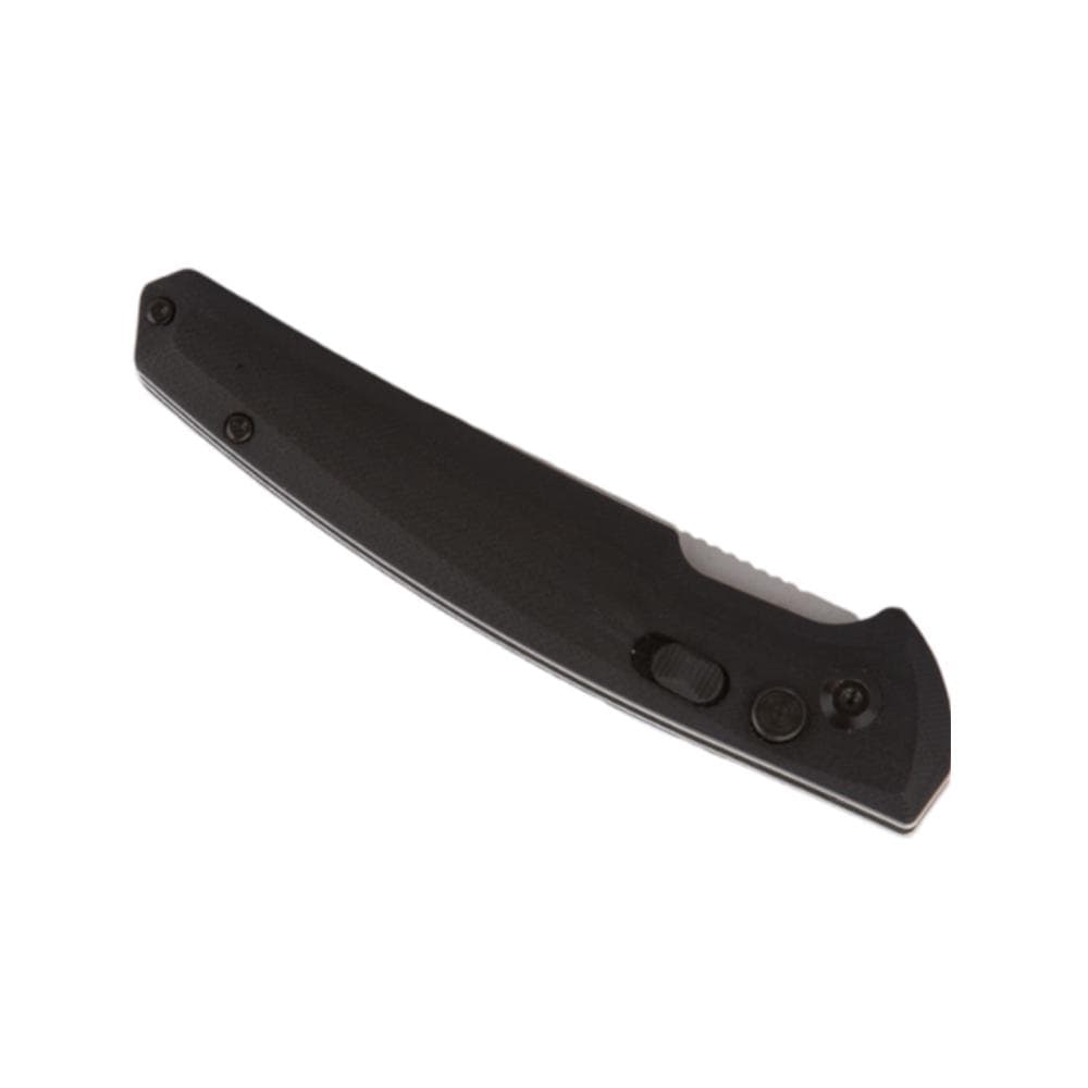 Telum Glaive Tactical Automatic Folding Knife 4" Drop Point Blade Black