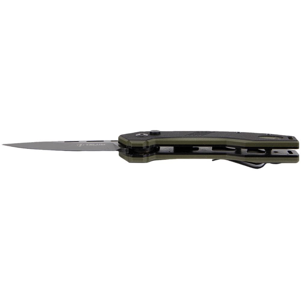 Telum Incinerator Tactical Automatic Knife 3-1/2" Drop Point Blade Black
