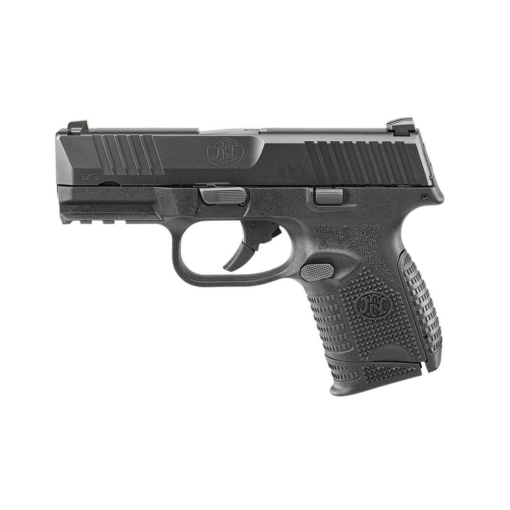 FN 509 Compact Handgun 9mm Luger 10rd Magazines (2) 3.7" Barrel Black NMS