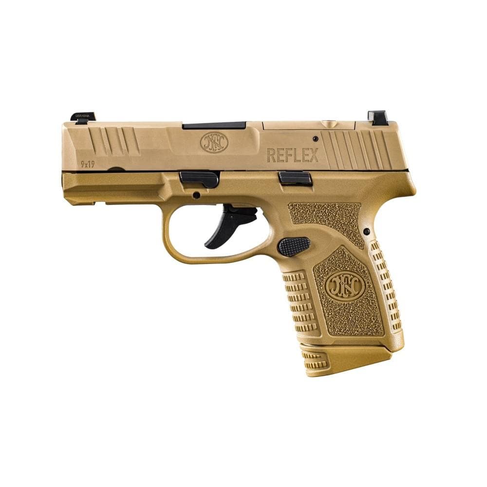 FN Reflex MRD Handgun 9mm Luger 10rd Magazines (2) 3.3" Barrel FDE NMS