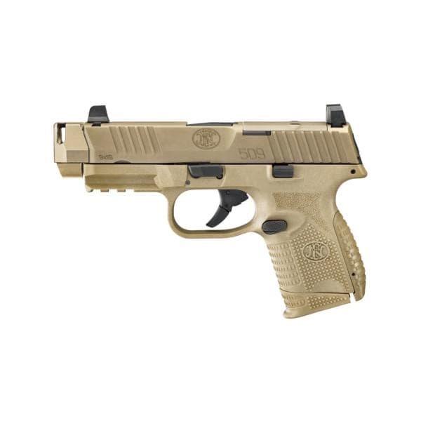 FN 509 Compact MRD w/Compensator FDE Handgun 9mm Luger 10rd(2) Magazine 4.02" Barrel