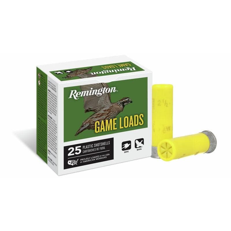 Remington Lead Game Load Shotshells 20 ga 2-3/4" 7/8 oz 1225 fps #7.5 25/ct