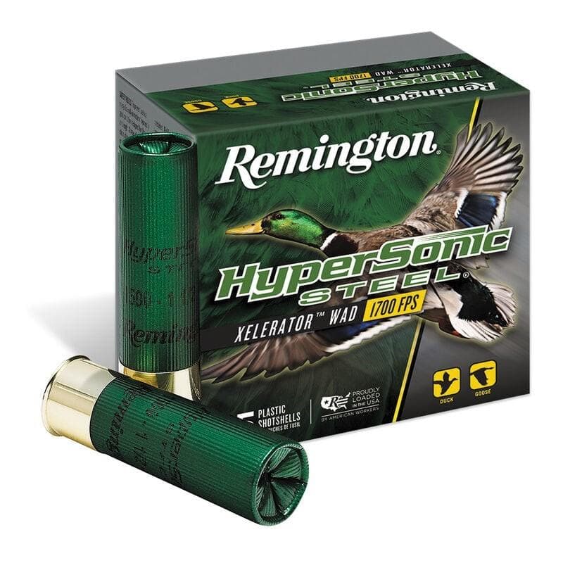 Remington HyperSonic Steel Shotshells 12 ga 3 in 1-1/8 oz #4 1700 fps 25/ct