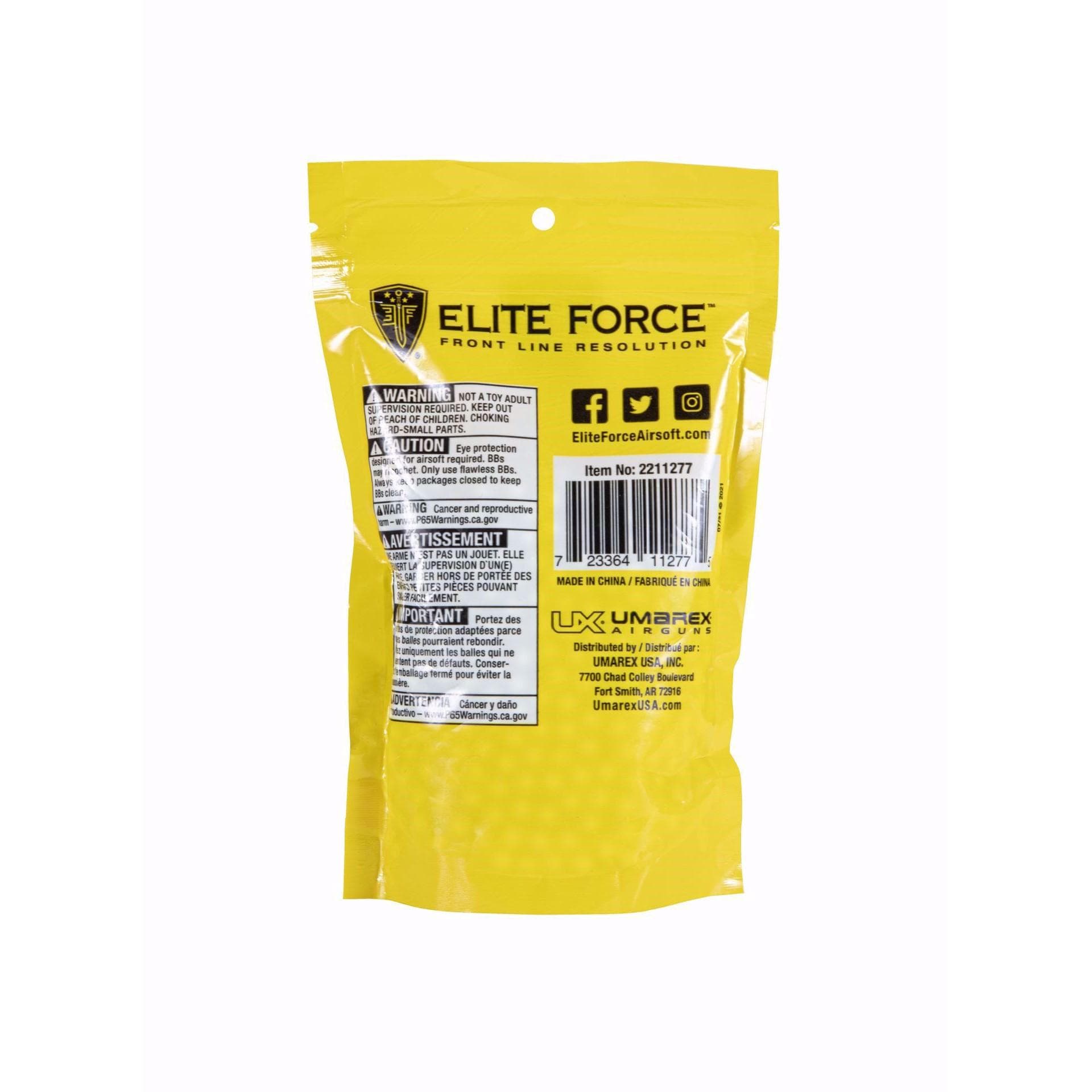 Umarex Elite Force Tracer 6mm BB's .20g Light Green 1000/ct