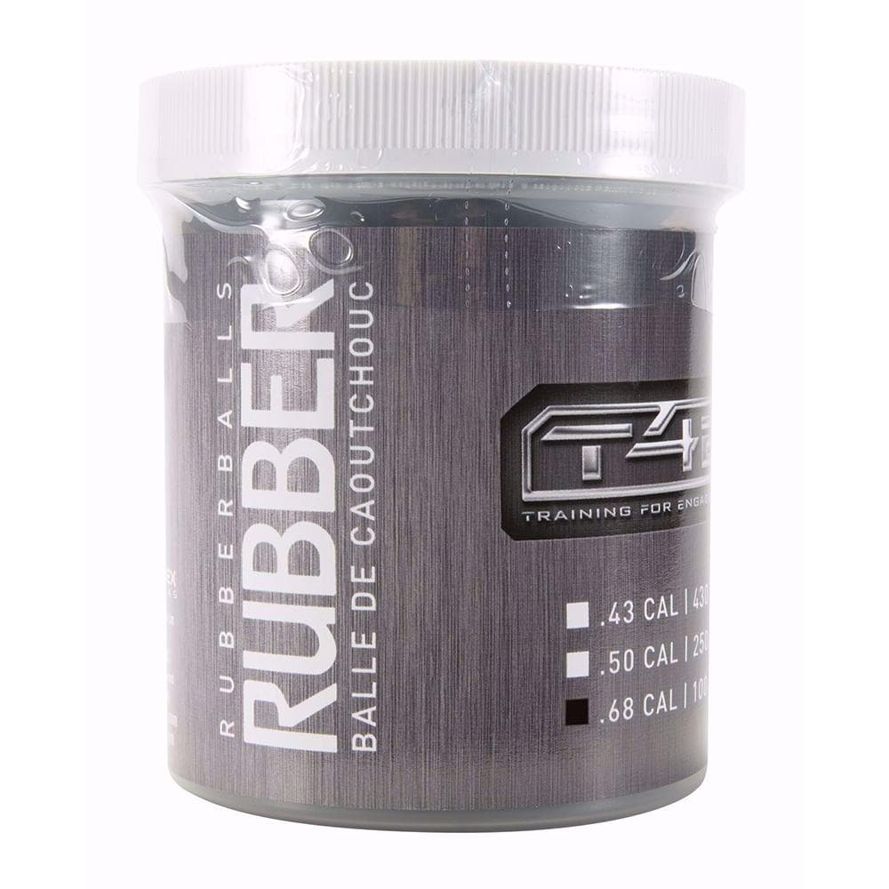 Umarex T4E Rubber Balls .68 Cal Black 100/ct