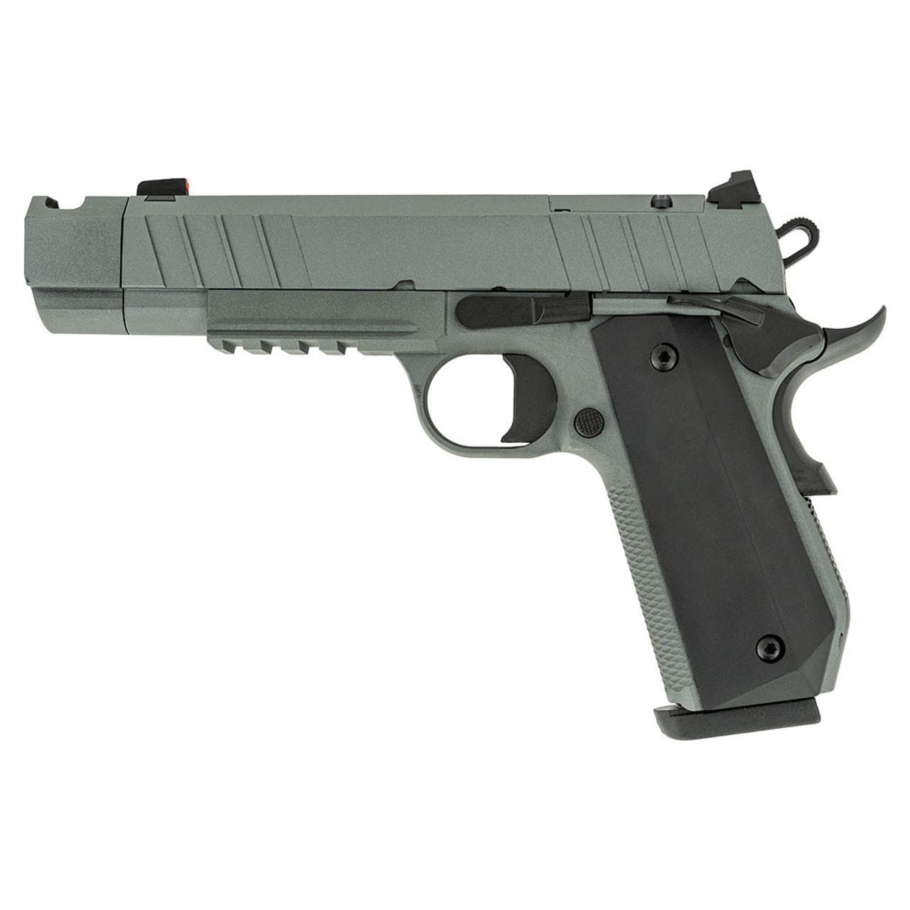 SDS Tisas 1911 Nightstalker SF-C Handgun 45 Auto 8rd Magazine 4.25'' Compensated Barrel Cerakote Grey Finish